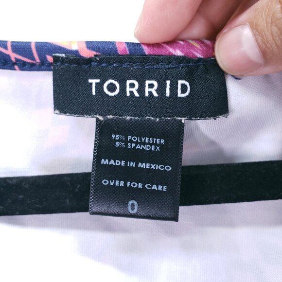 Torrid Multicolor Colorful Geometric Bold Kaleidoscope Fit n Flare Dress Size 0 - Picture 4 of 12